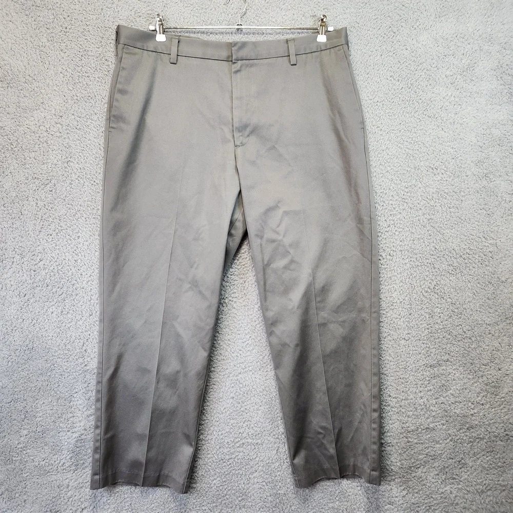 Dockers D3‎ Flat Front Khaki Pants Mens 40x29 Navy Blue and Gray Cotton Lot of 2